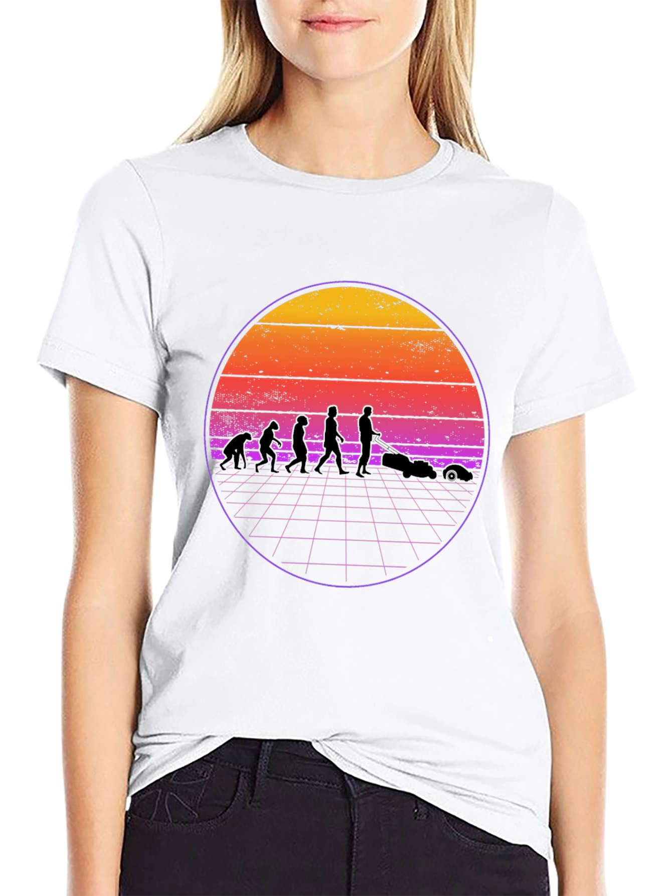 Retro Evolution Lawn Care T-Shirt