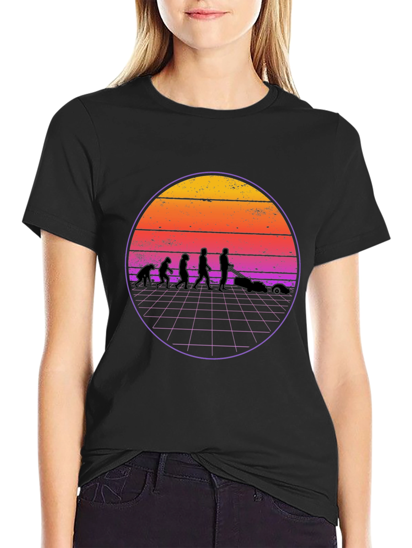Retro Evolution Lawn Care T-Shirt