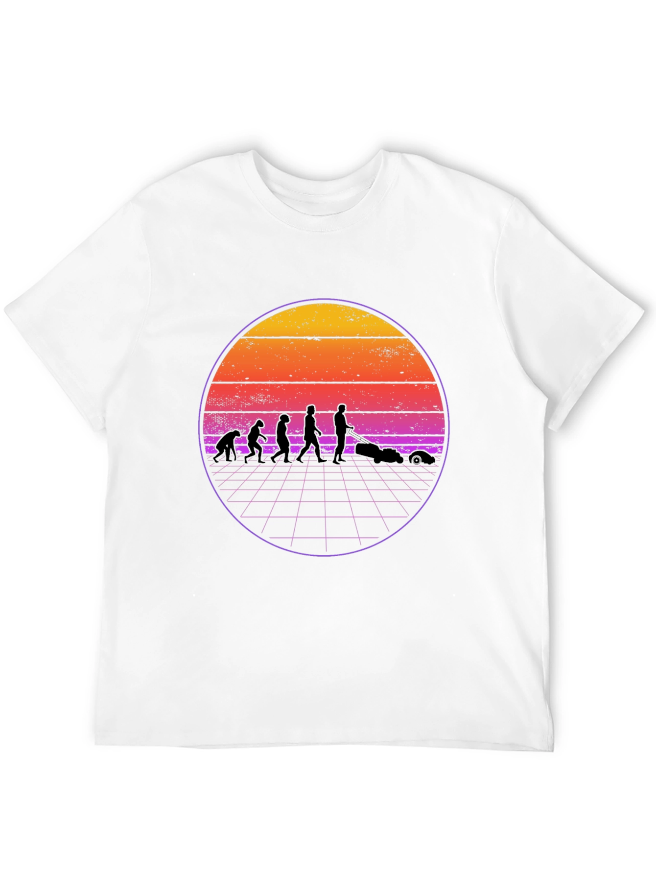 Retro Evolution Lawn Care T-Shirt