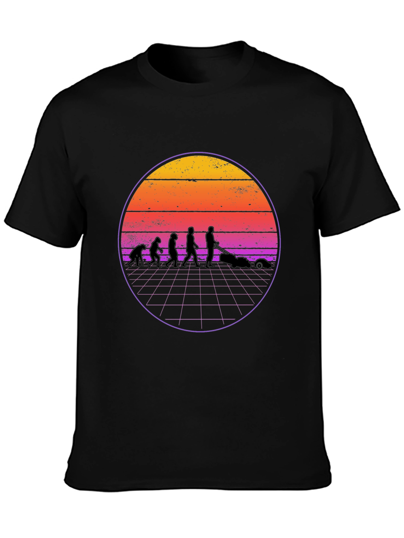 Retro Evolution Lawn Care T-Shirt