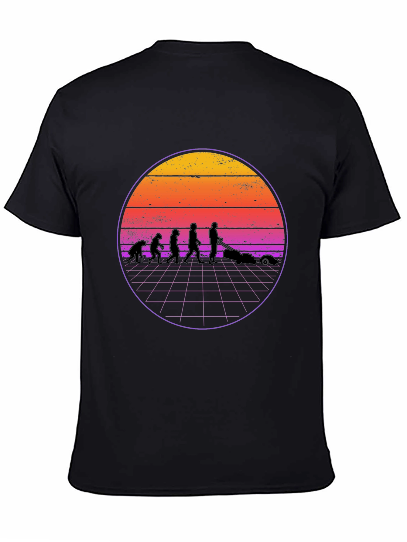 Retro Evolution Lawn Care T-Shirt