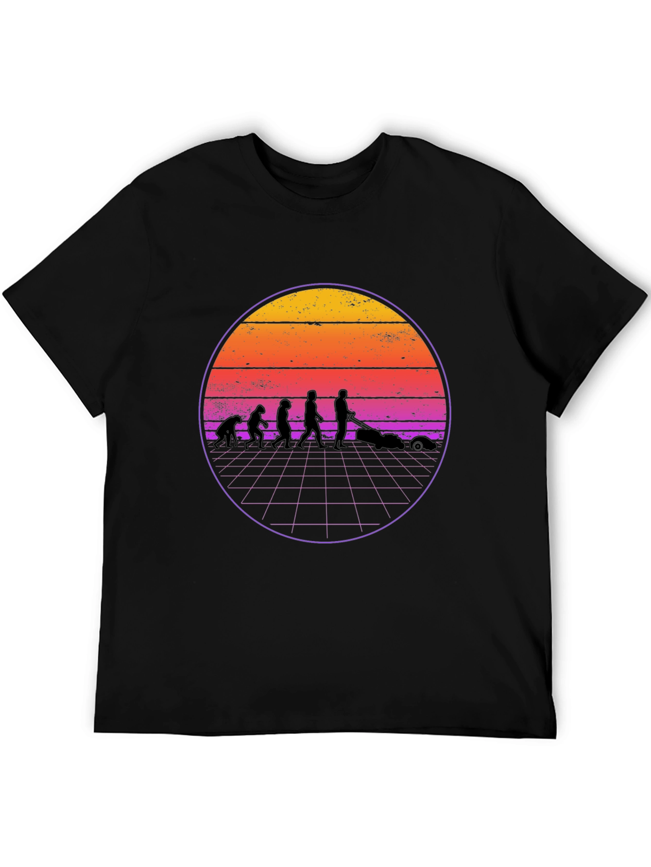 Retro Evolution Lawn Care T-Shirt