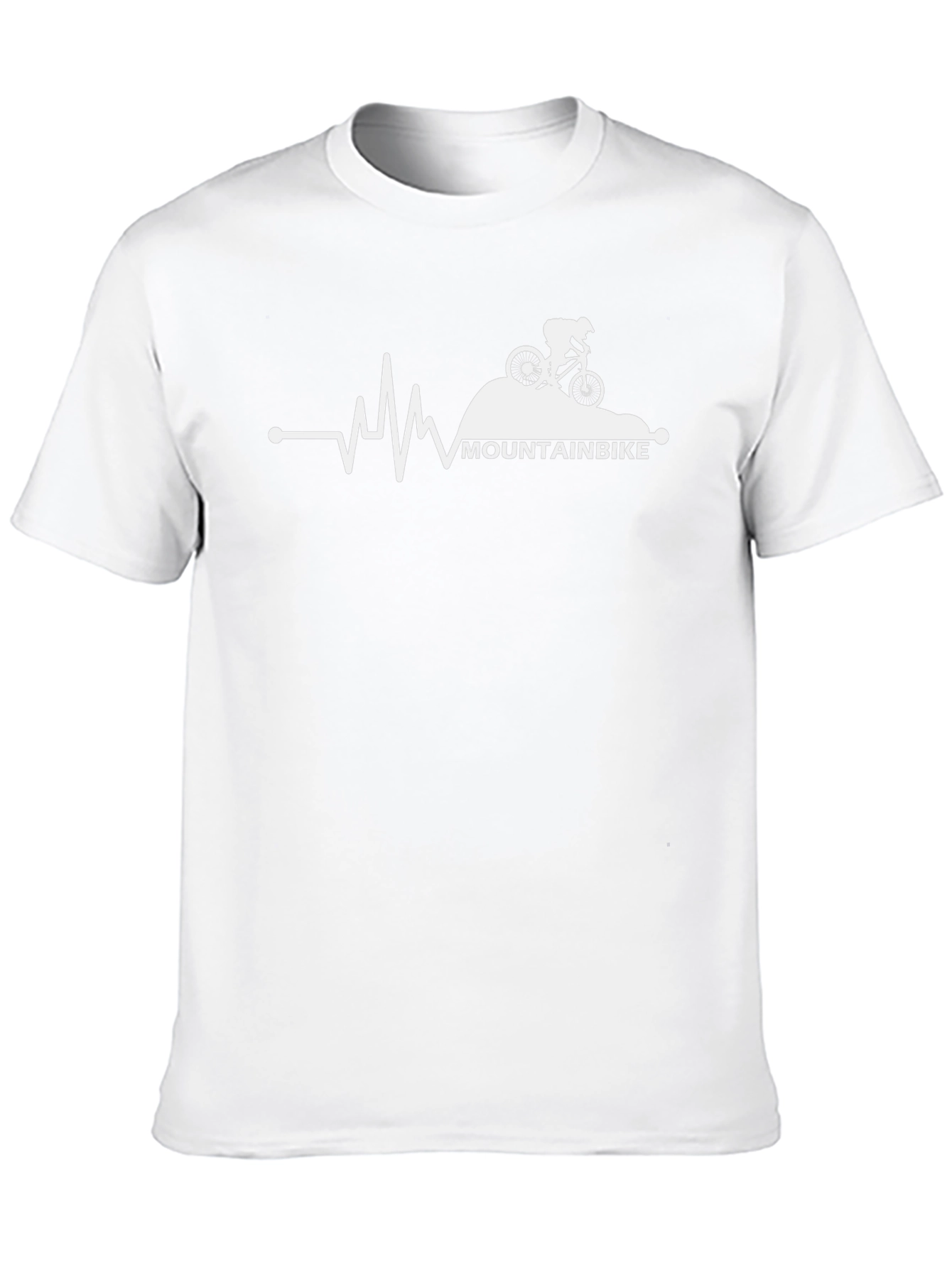 Mountain Bike Heartbeat Graphic Tee - Black