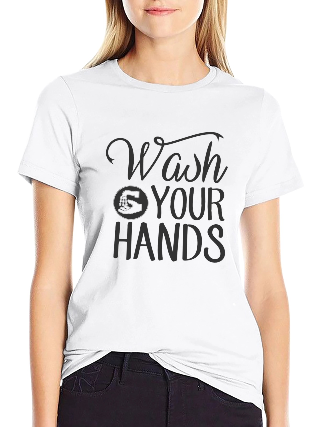 Wash Your Hands Graphic Tee - Stay Healthy Shirt