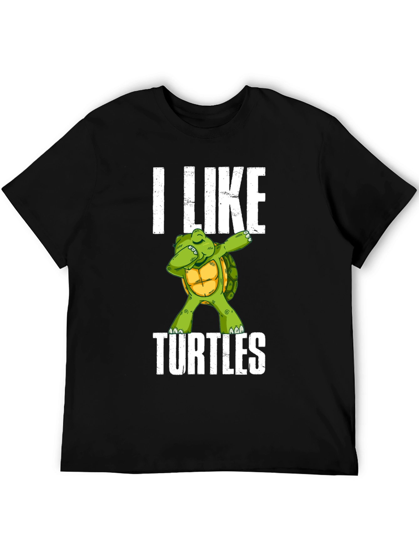I Like Turtles T-Shirt - Dab Turtle Design