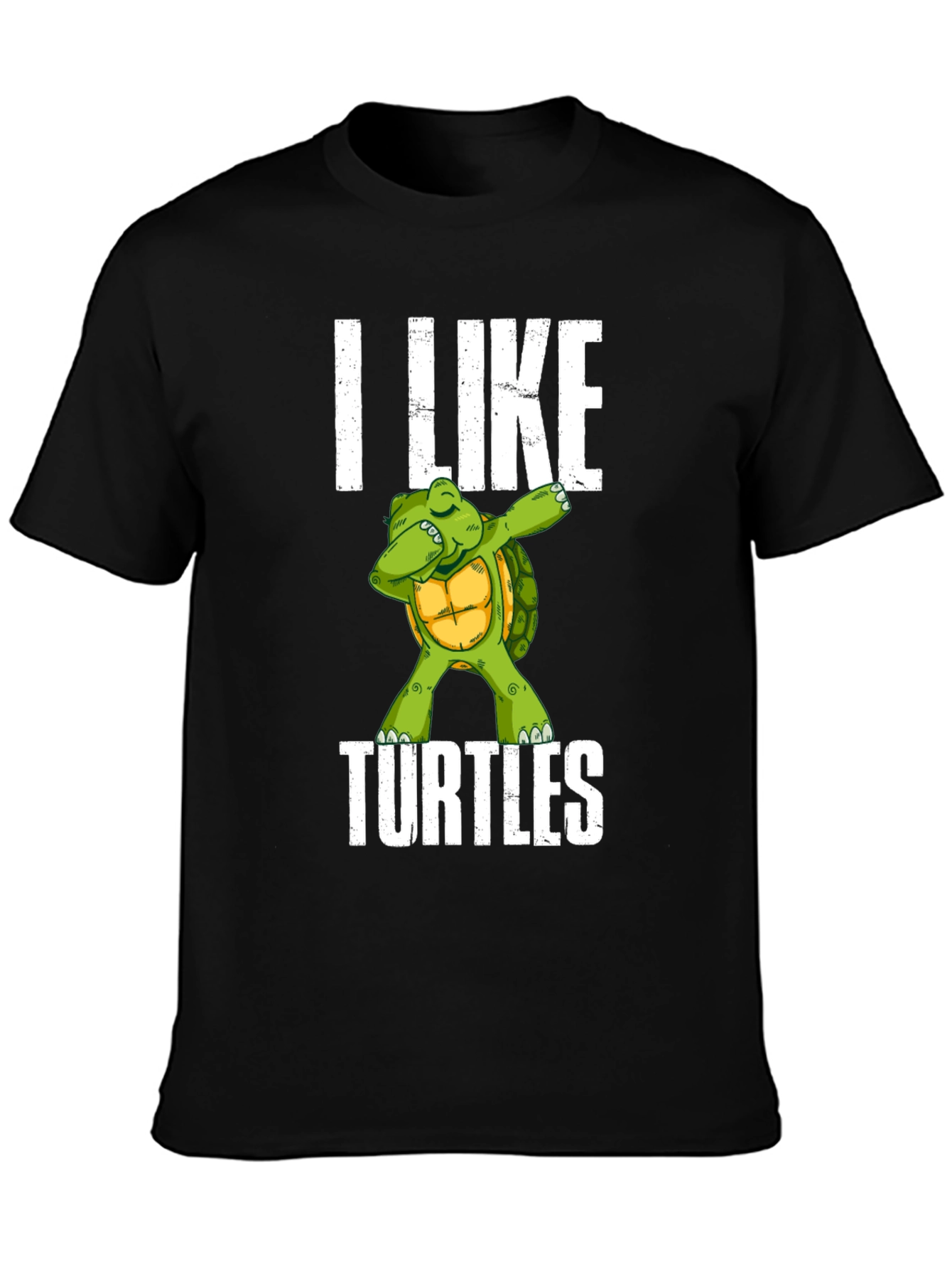 I Like Turtles T-Shirt - Dab Turtle Design