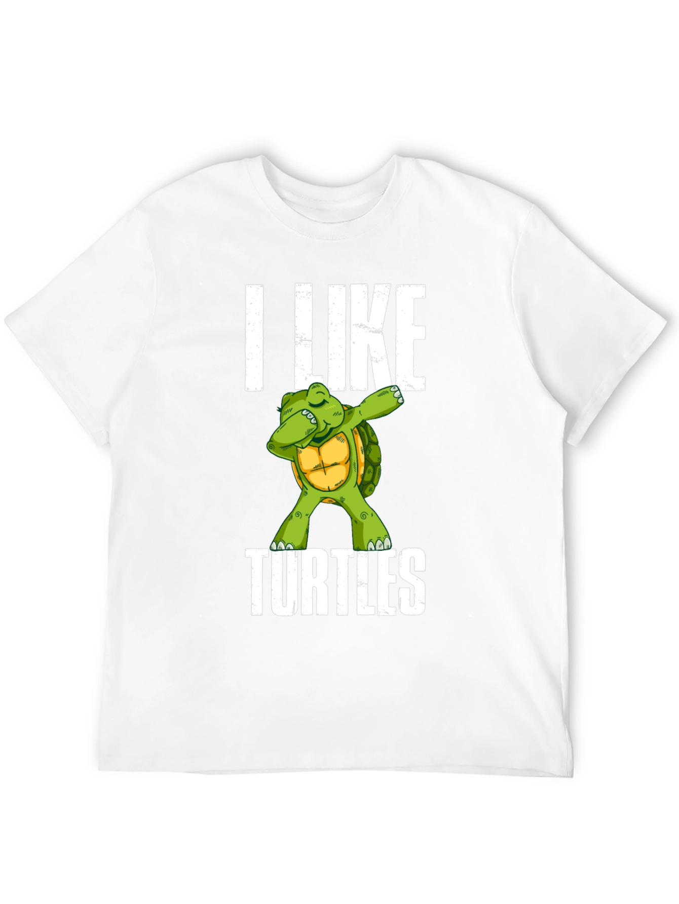 I Like Turtles T-Shirt - Dab Turtle Design