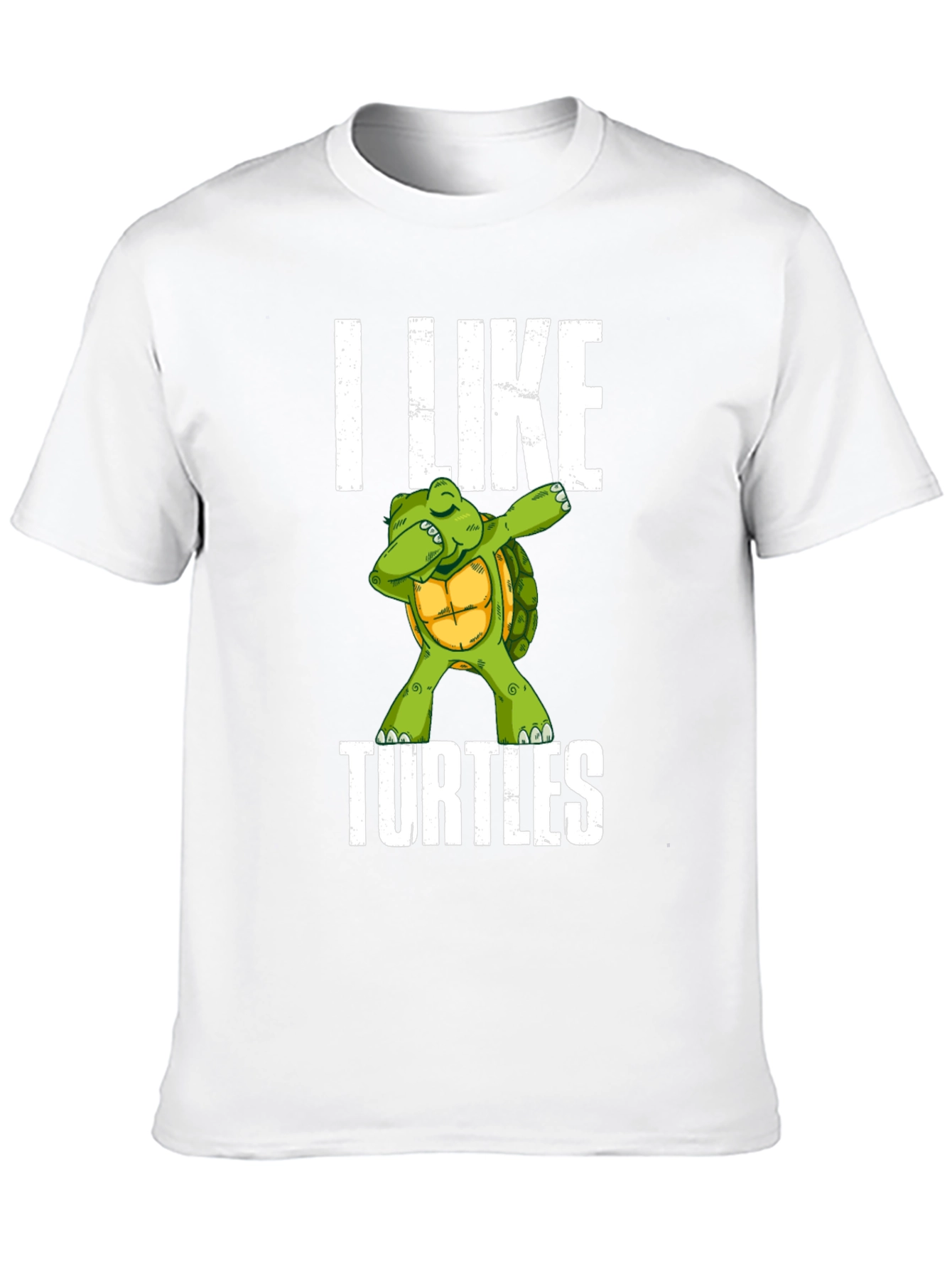 I Like Turtles T-Shirt - Dab Turtle Design
