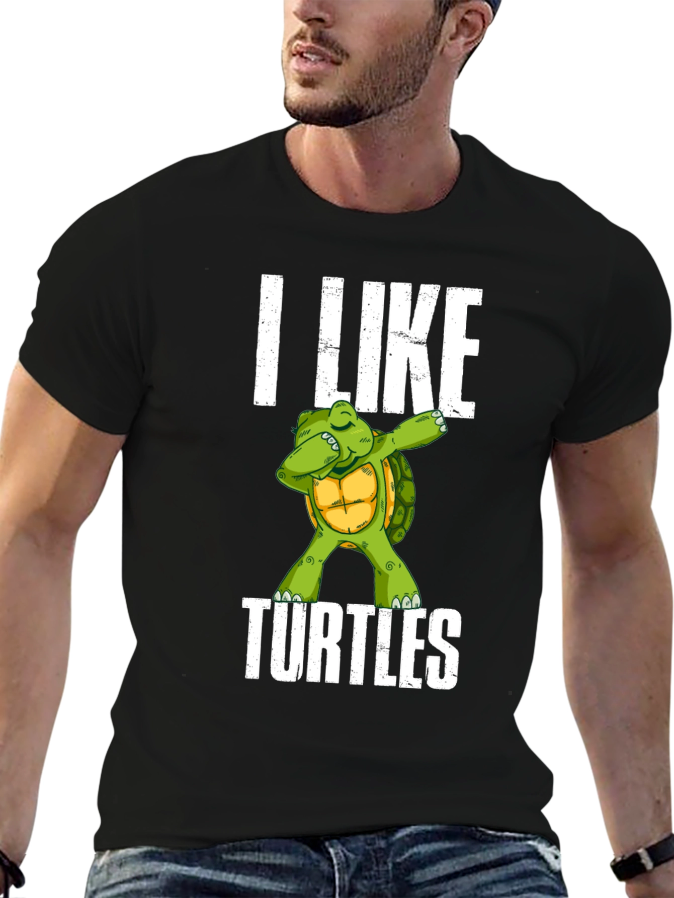 I Like Turtles T-Shirt - Dab Turtle Design