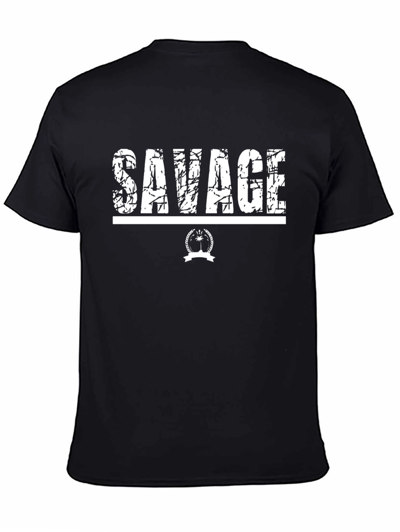 Savage Graphic Print Black T-Shirt