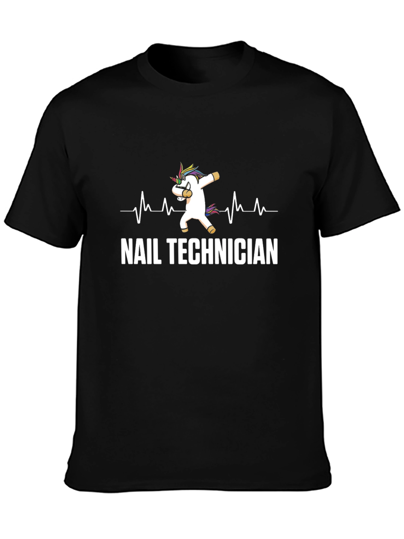 Nail Technician Unicorn Dabbing T-Shirt
