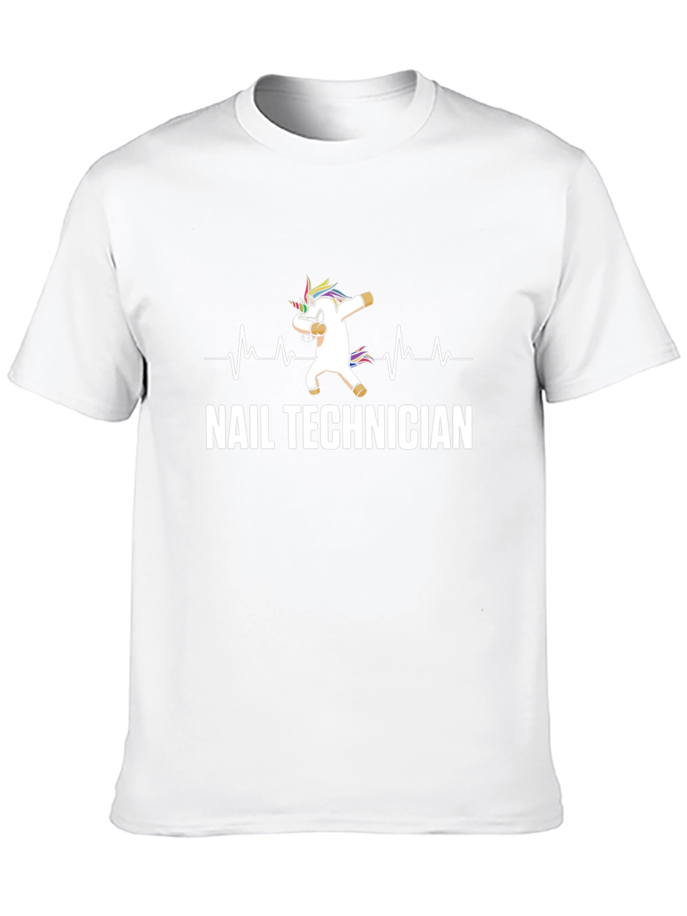 Nail Technician Unicorn Dabbing T-Shirt