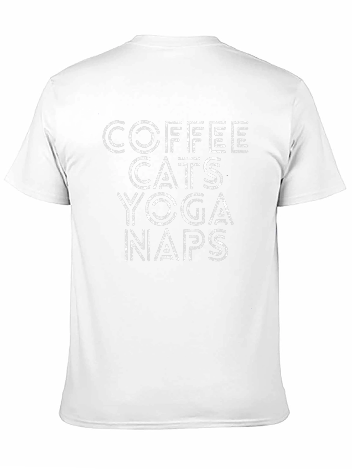 Coffee Cats Yoga Naps Graphic Tee