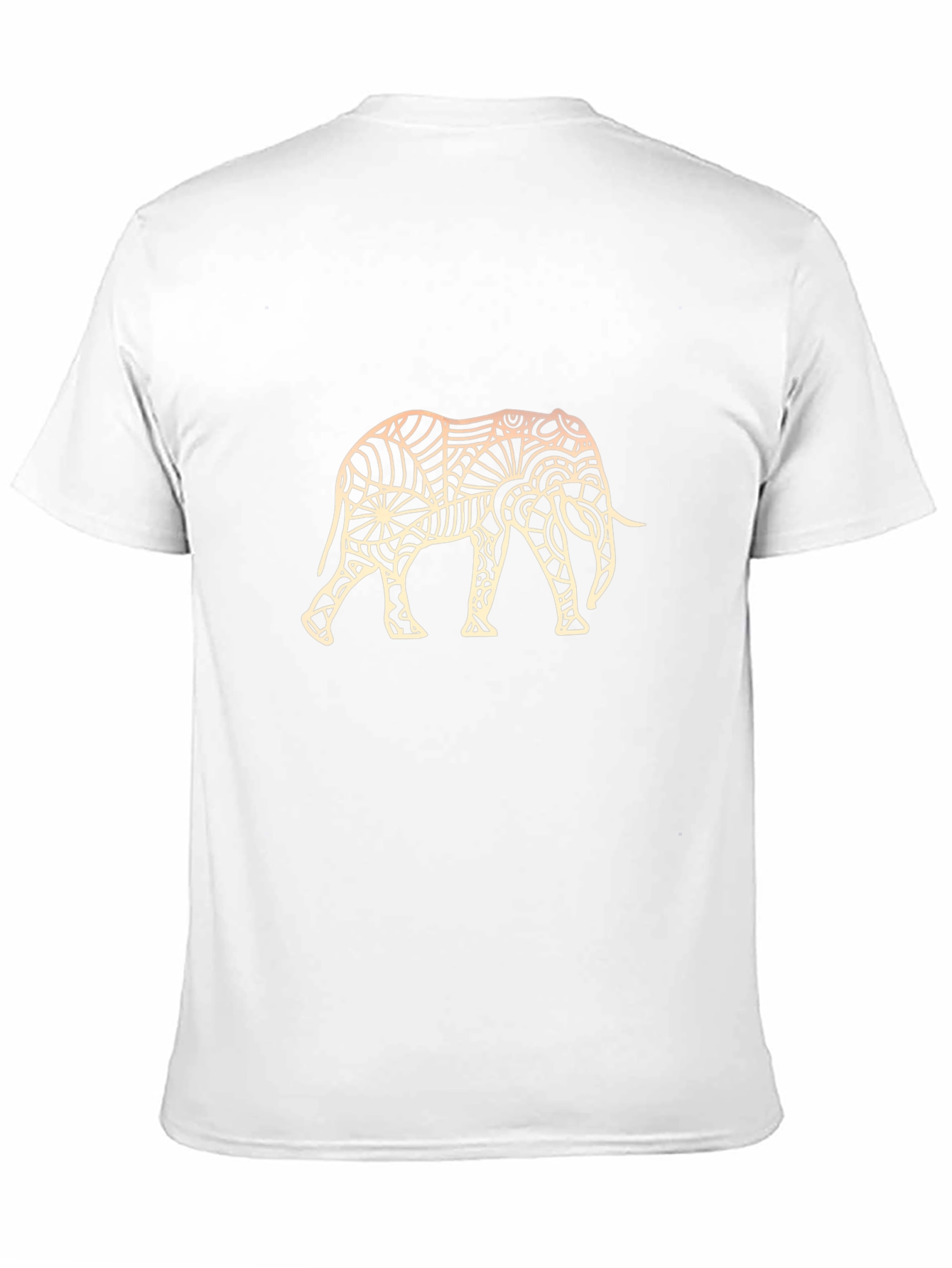 Elephant Graphic Print Black T-Shirt
