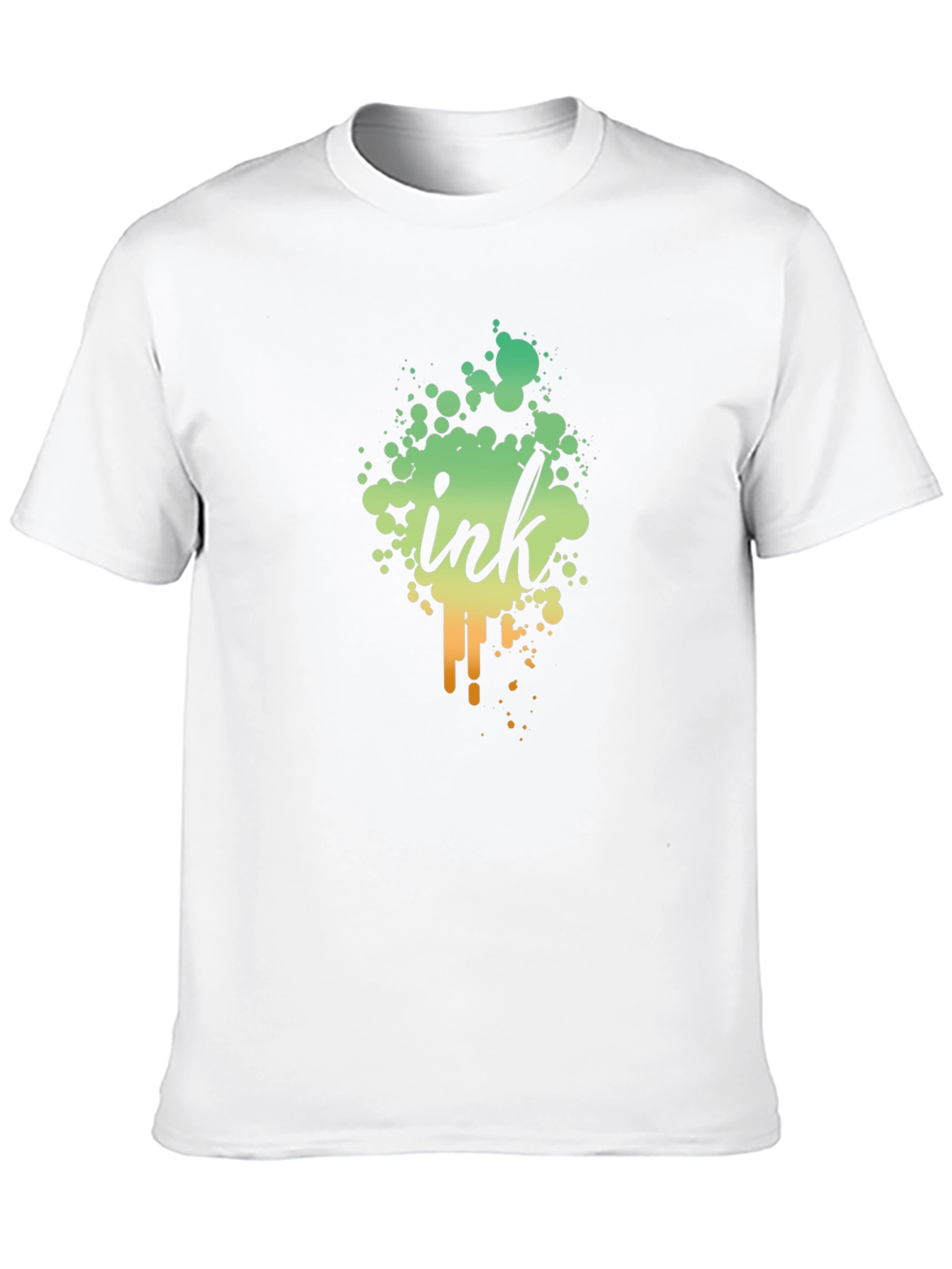 Ink Splatter Graphic Black T-Shirt