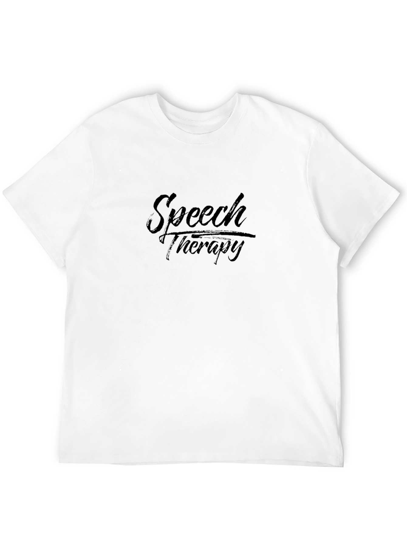 Speech Therapy T-Shirt - Black Comfortable Fit