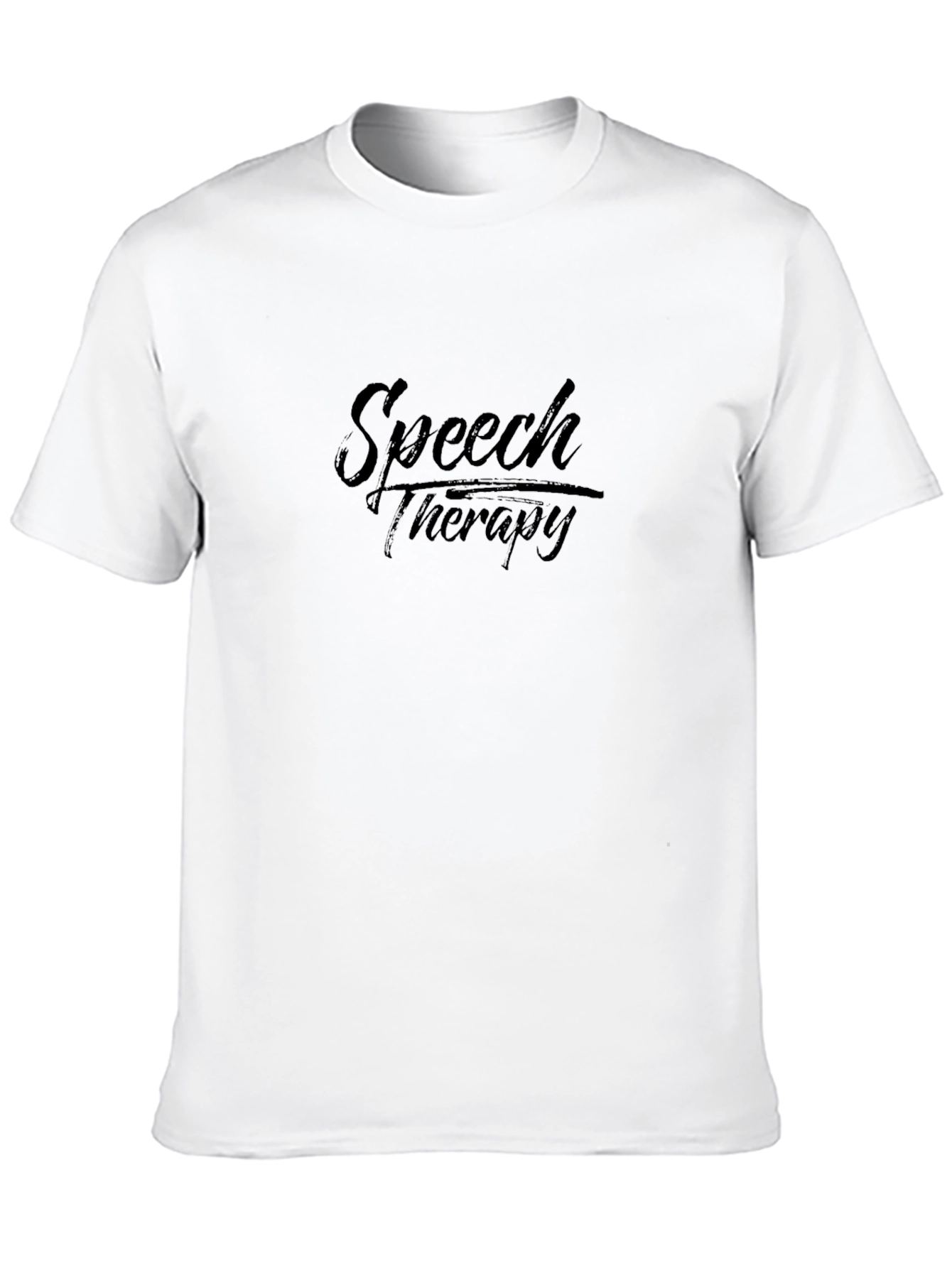 Speech Therapy T-Shirt - Black Comfortable Fit