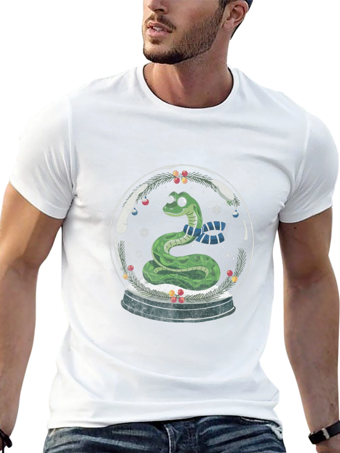 Snake in Snow Globe Graphic Tee