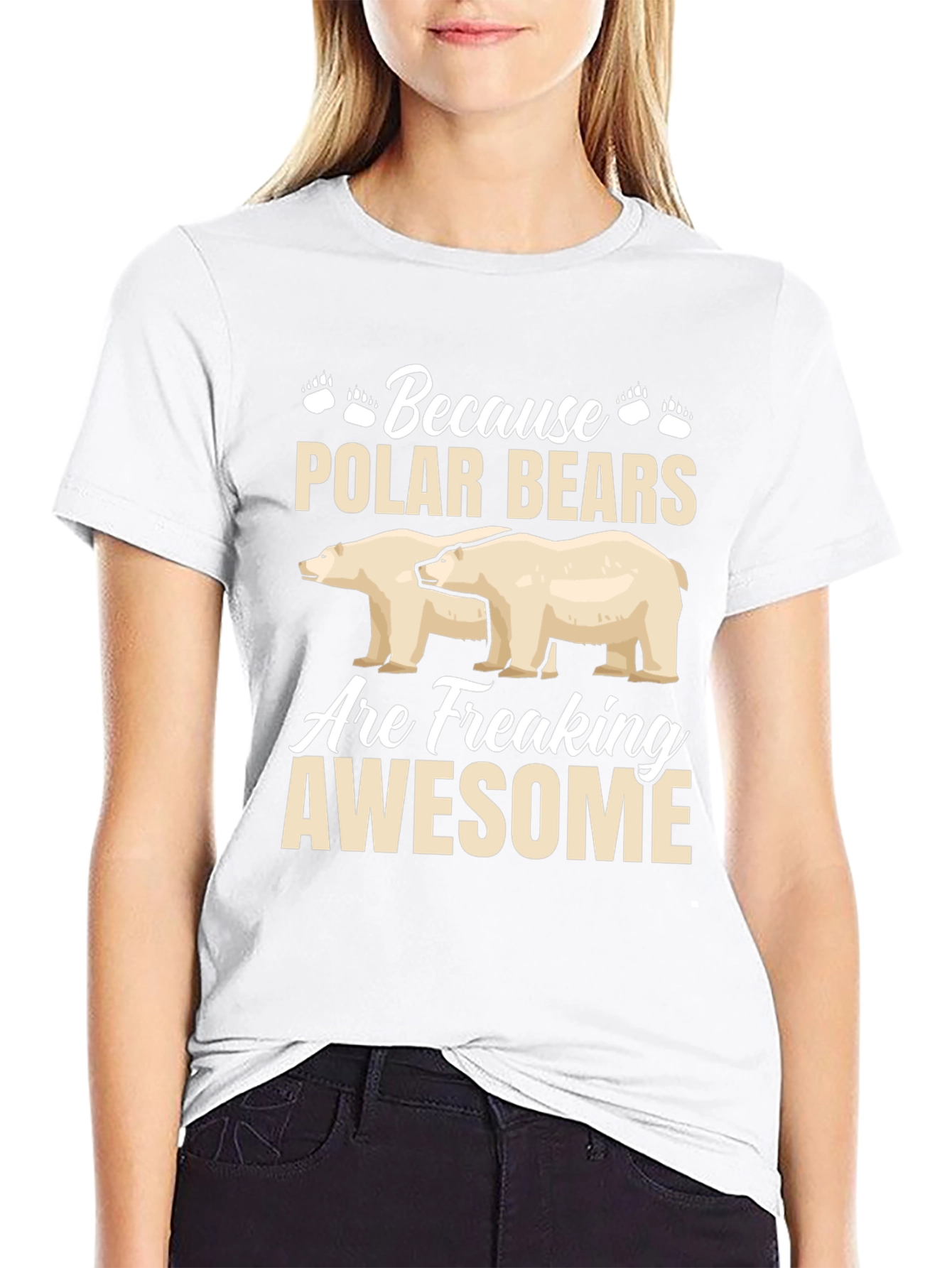 Polar Bear Awesome Graphic T-Shirt
