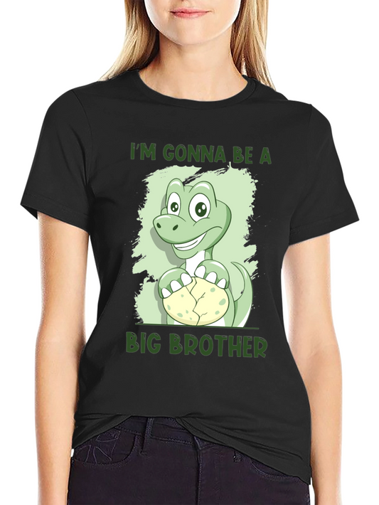Im Gonna Be A Big Brother Dinosaur Tee