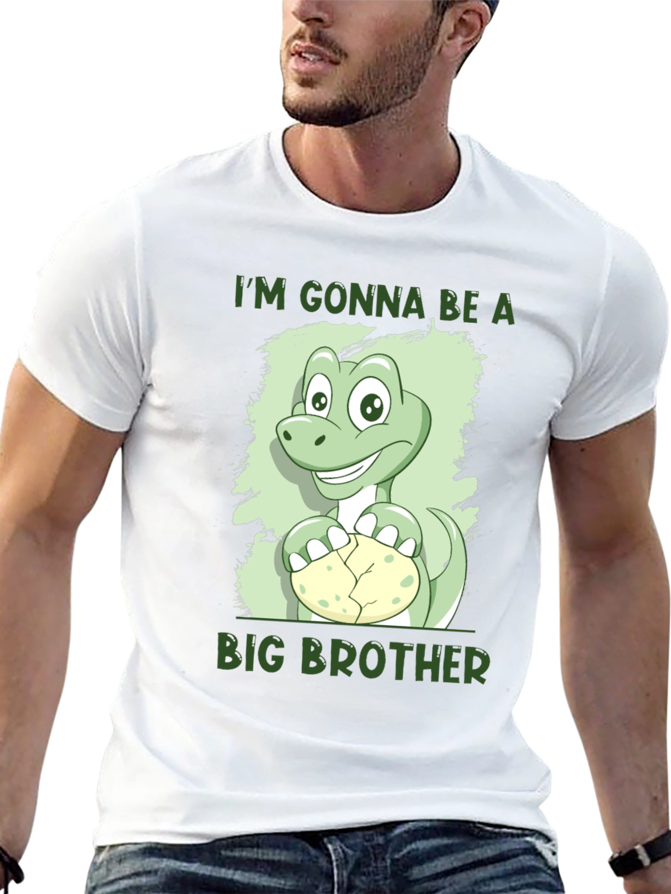 Im Gonna Be A Big Brother Dinosaur Tee