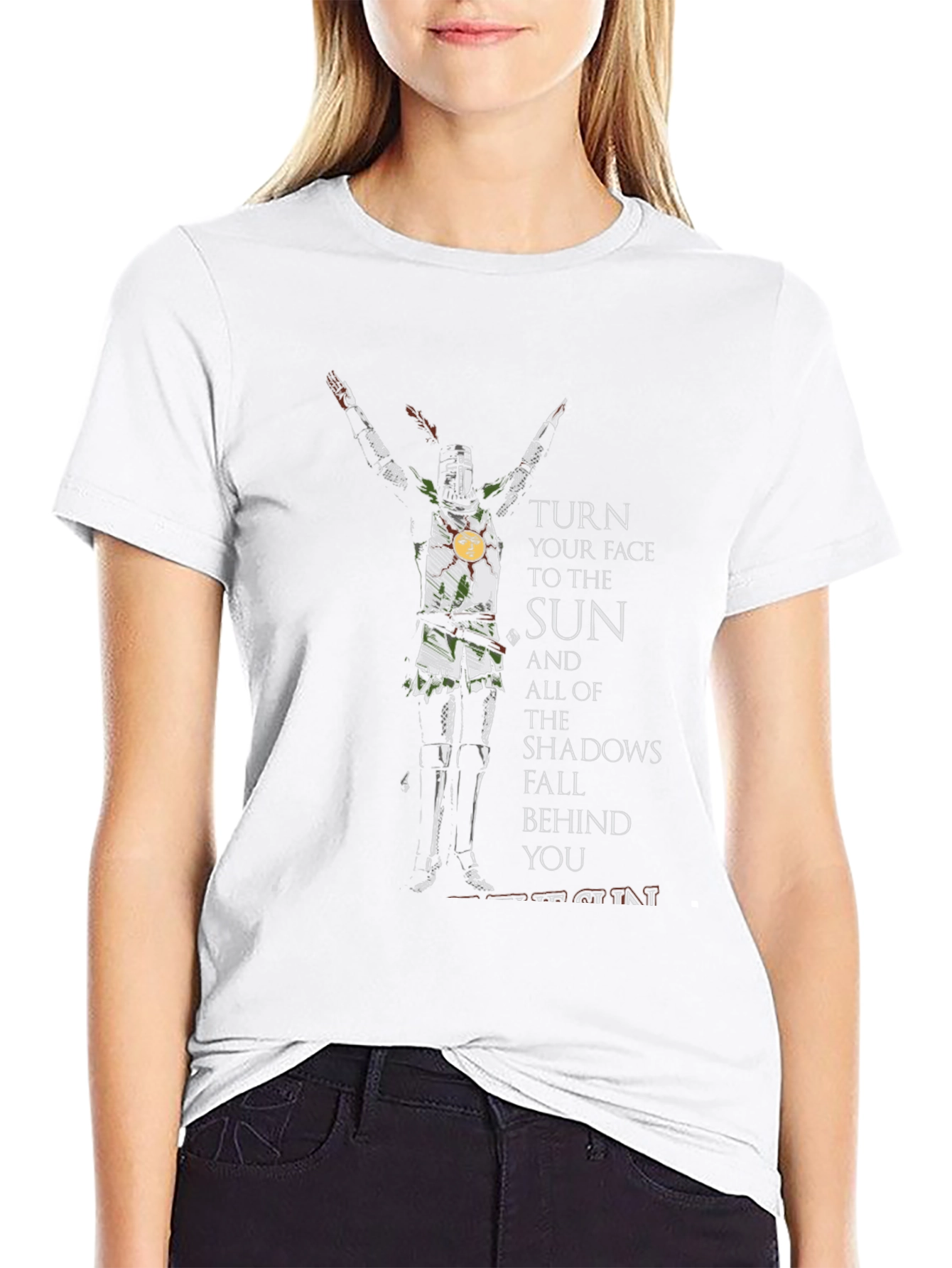 Dark Souls Praise the Sun Black Graphic T-Shirt