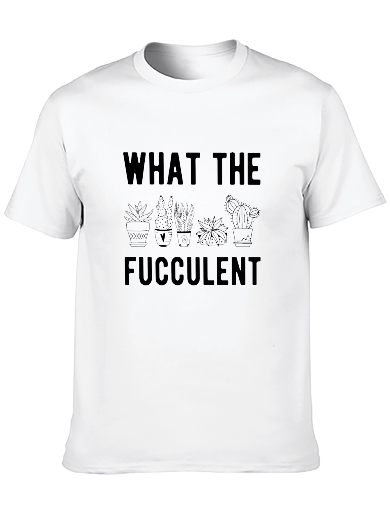What The Fucculent Graphic Tee - Black Cotton