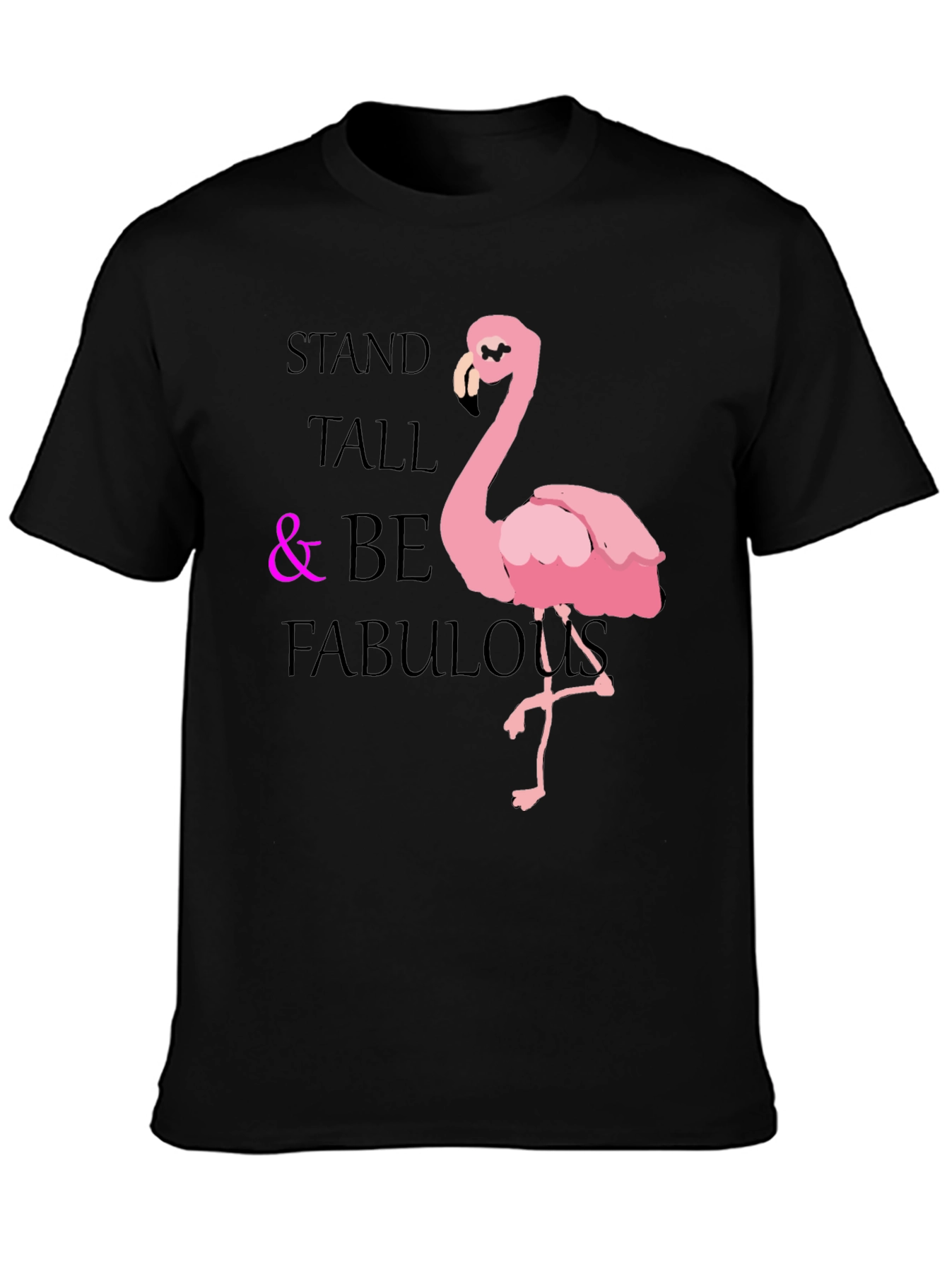 Stand Tall Flamingo Graphic Tee
