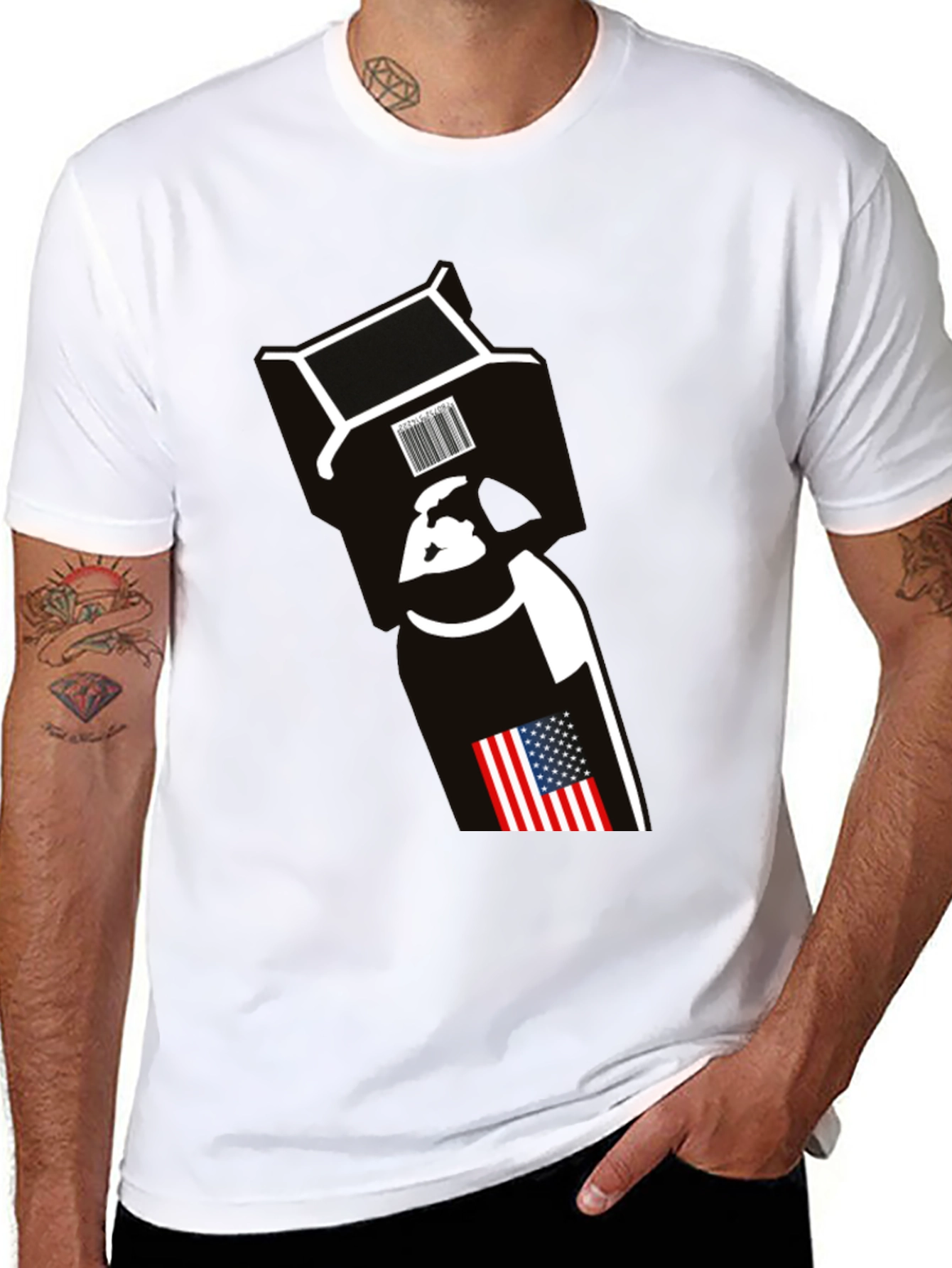 USA Bomb Graphic T-Shirt - Patriotic Style