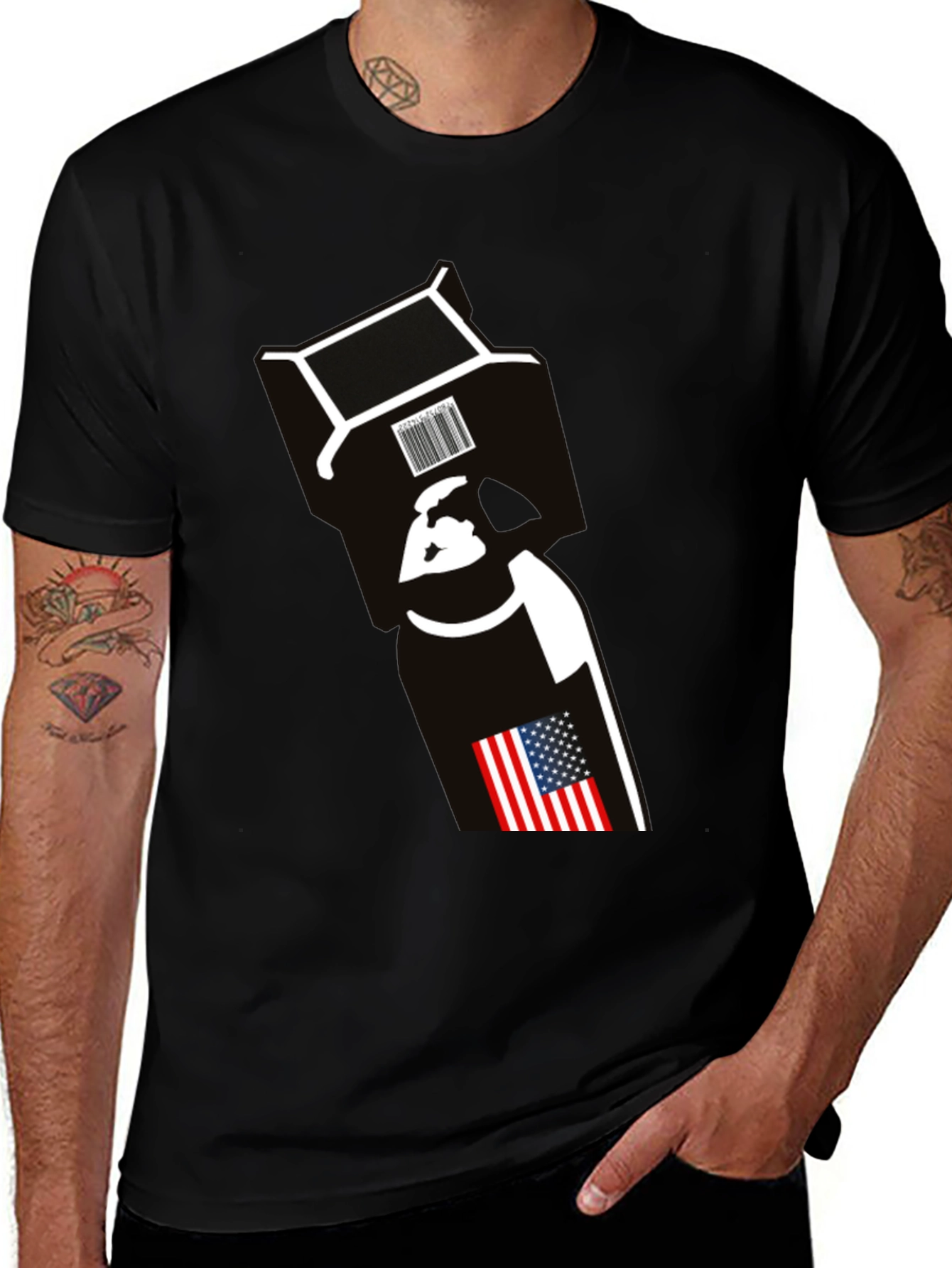 USA Bomb Graphic T-Shirt - Patriotic Style