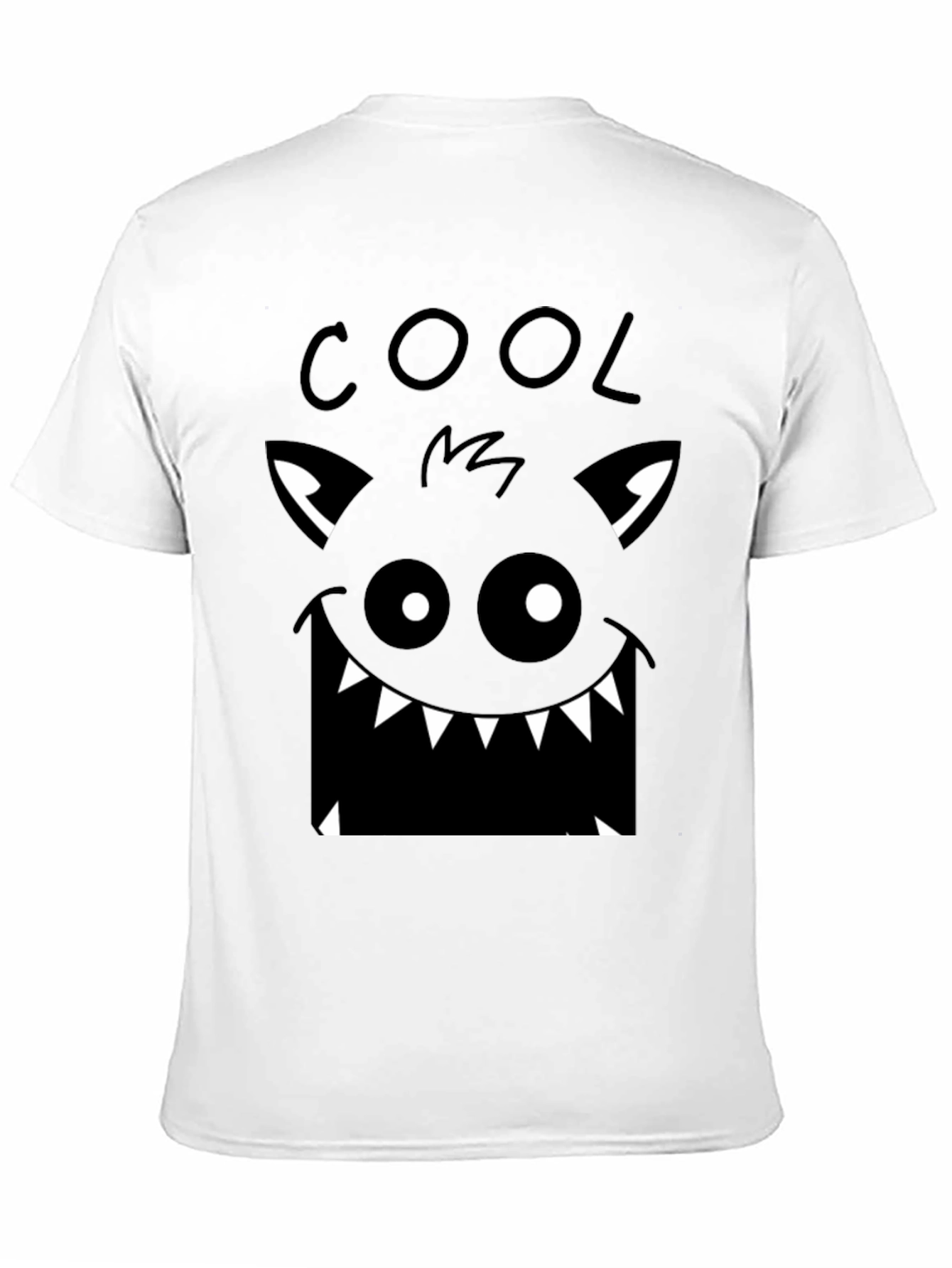 Cool Monster Graphic Black T-Shirt