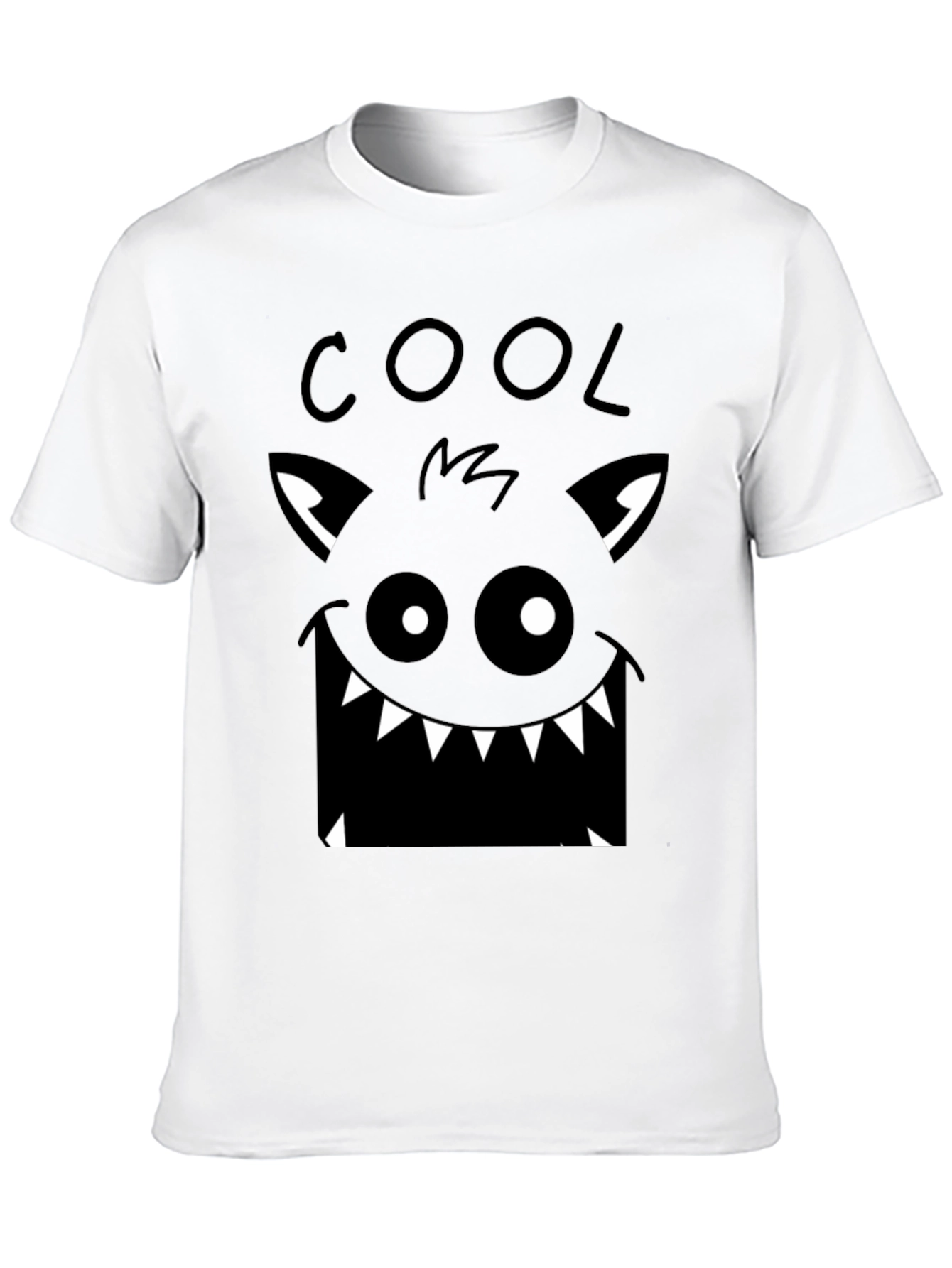 Cool Monster Graphic Black T-Shirt