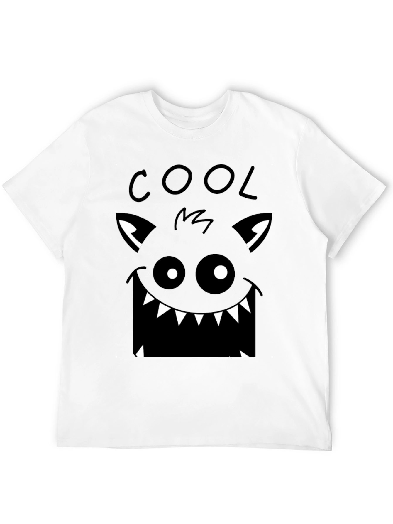 Cool Monster Graphic Black T-Shirt