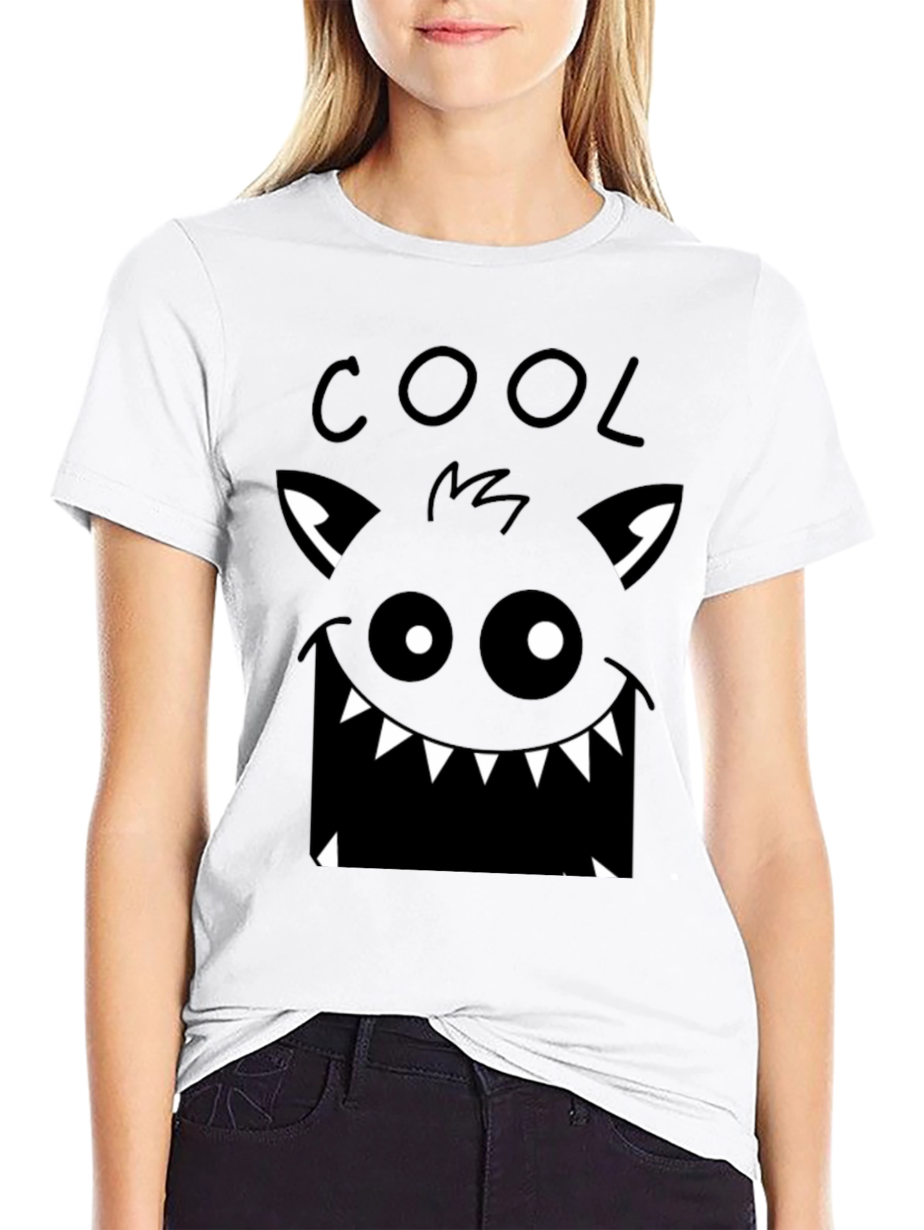 Cool Monster Graphic Black T-Shirt