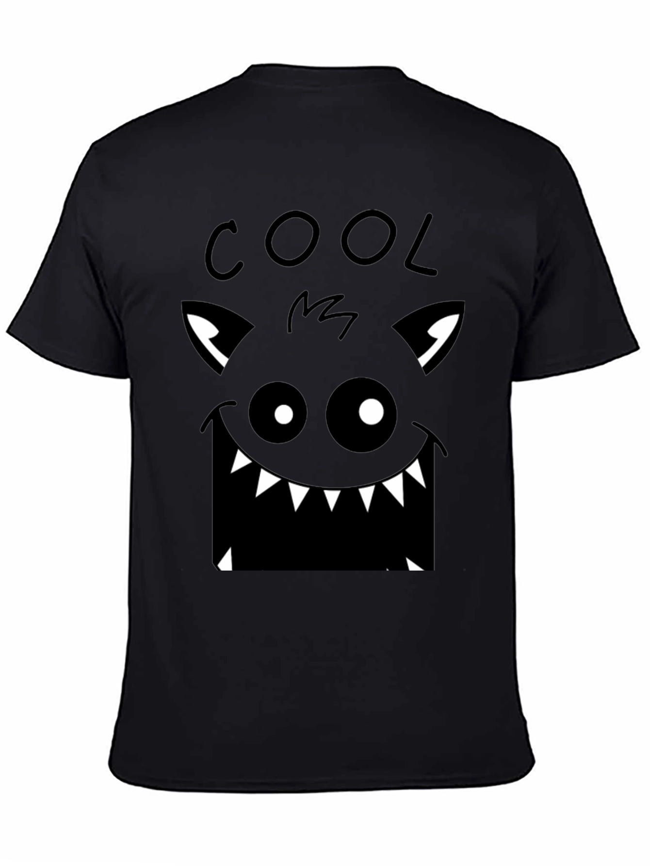 Cool Monster Graphic Black T-Shirt
