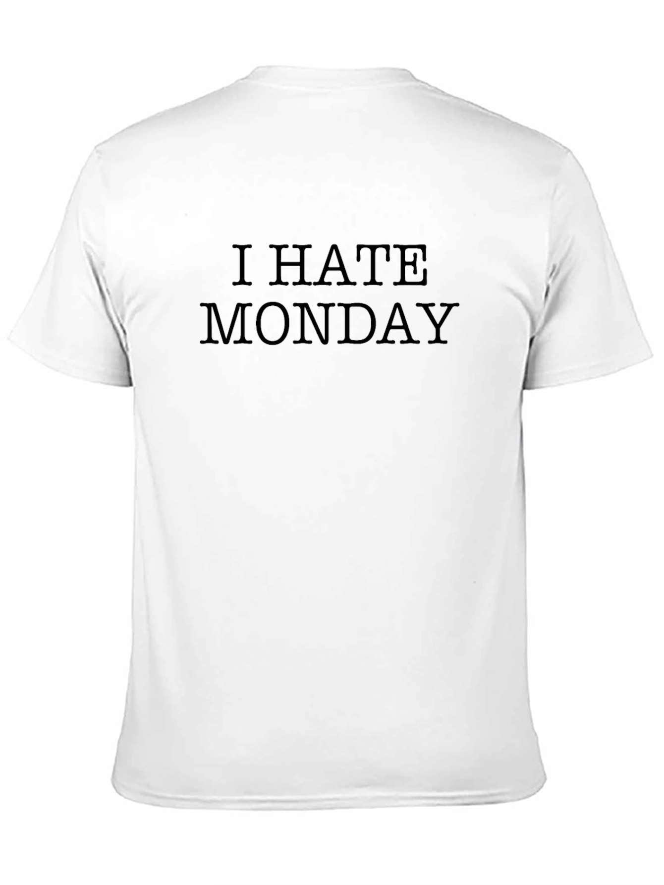 I Hate Monday Black T-Shirt