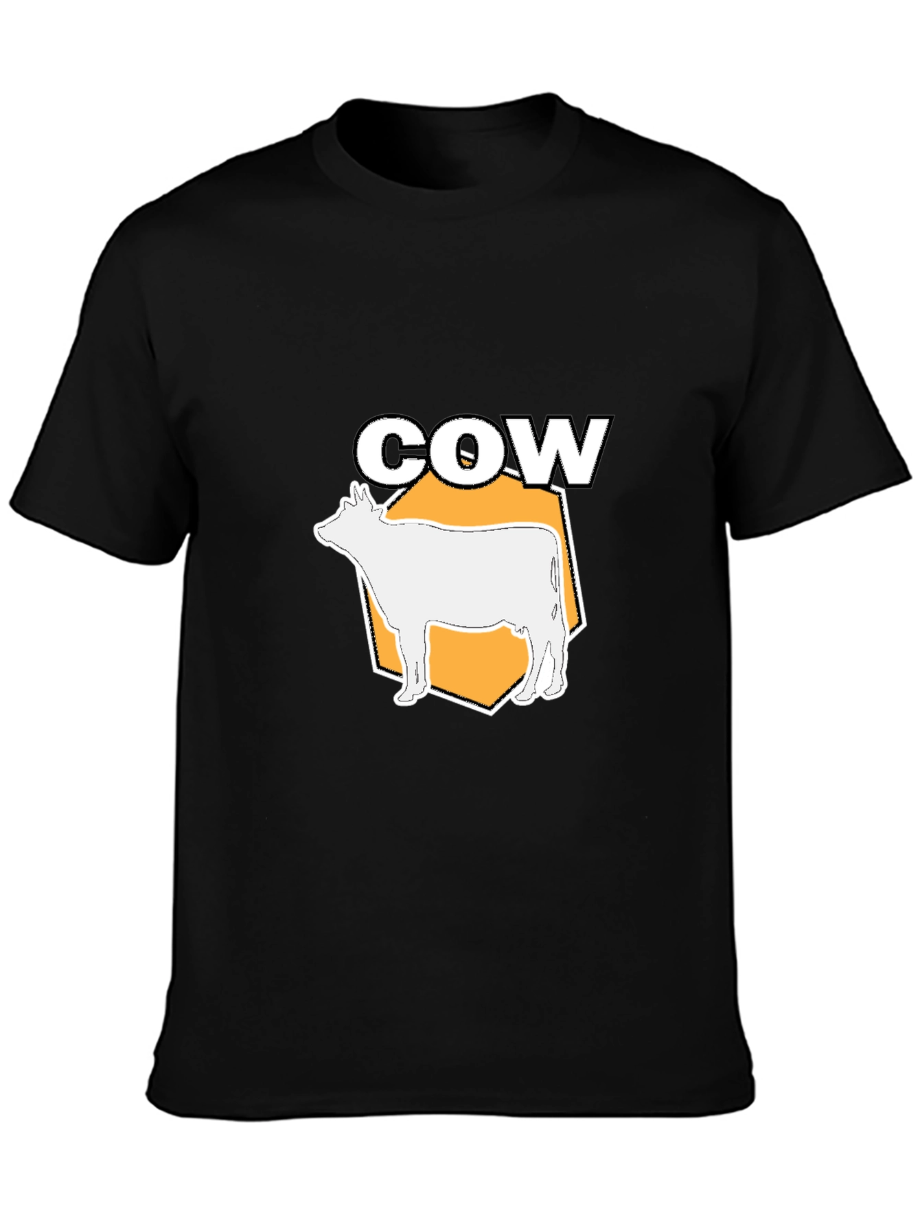 Cow Graphic Black T-Shirt
