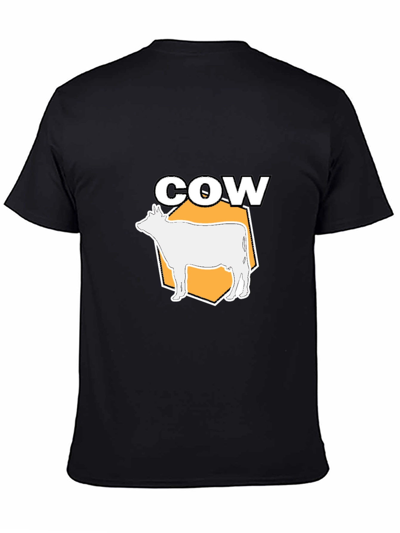 Cow Graphic Black T-Shirt