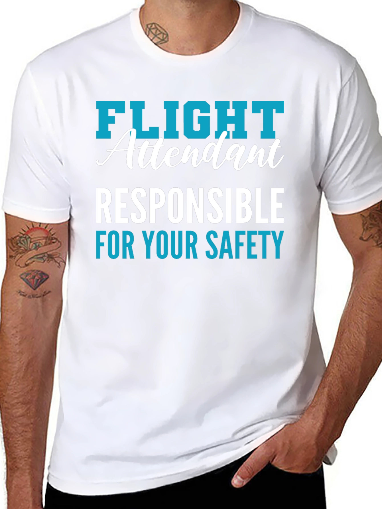 Flight Attendant Safety Responsibility T-Shirt