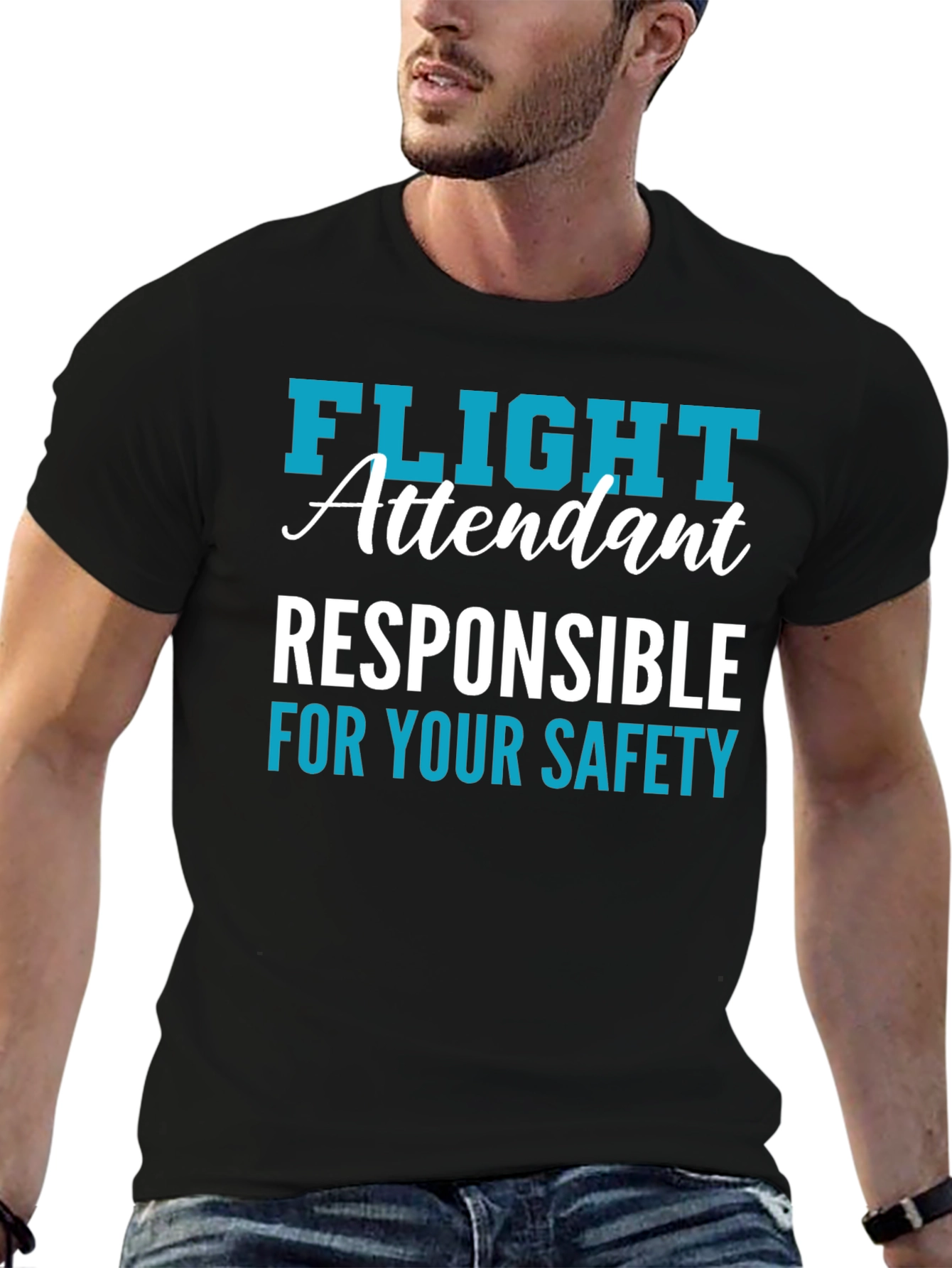 Flight Attendant Safety Responsibility T-Shirt