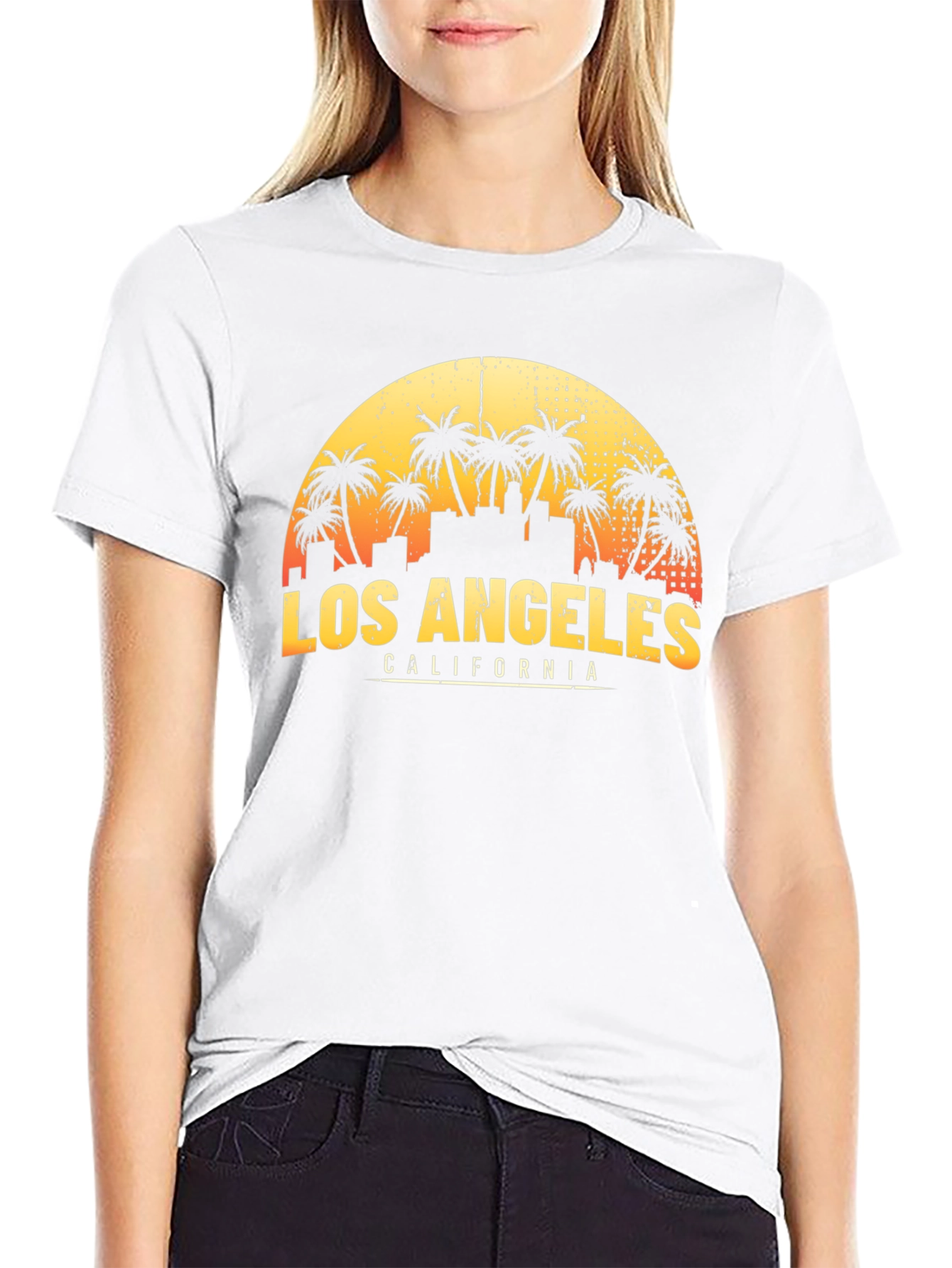 Los Angeles California Palm Tree Graphic T-Shirt