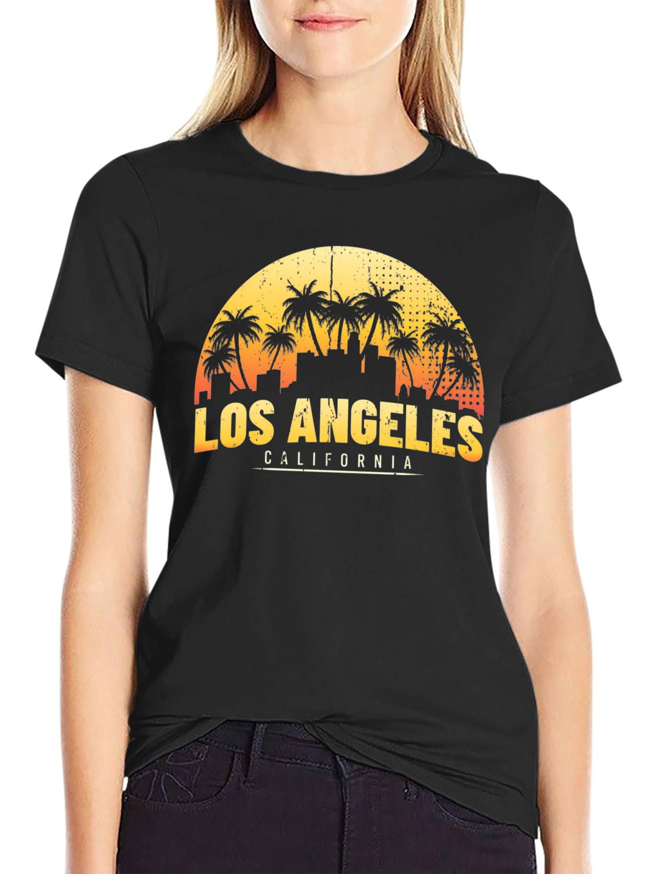Los Angeles California Palm Tree Graphic T-Shirt