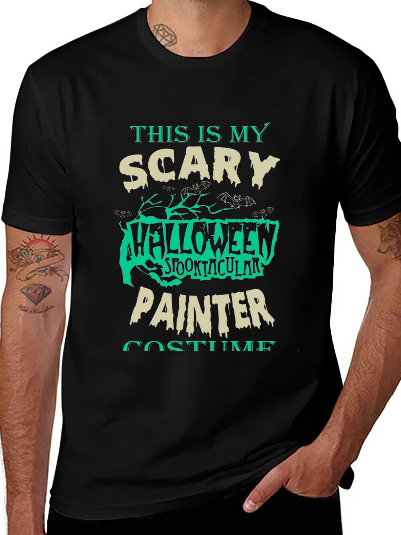 Scary Halloween Painter Costume T-Shirt