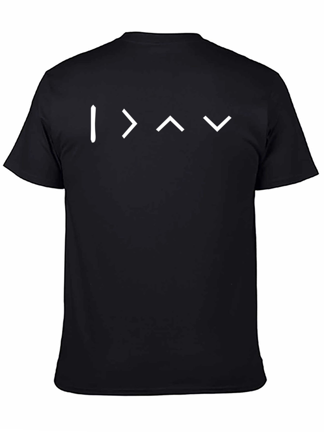 Black T-Shirt with Programming Symbols