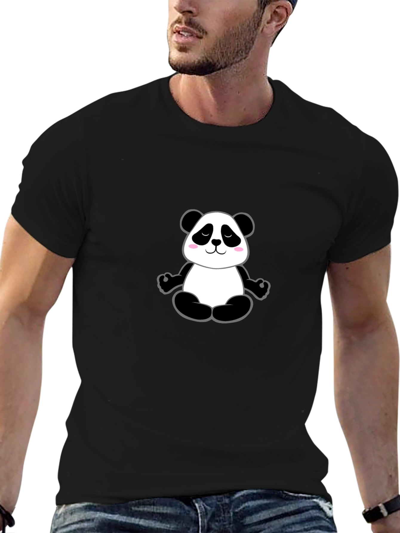 Yoga Panda Graphic Tee - Black T-Shirt