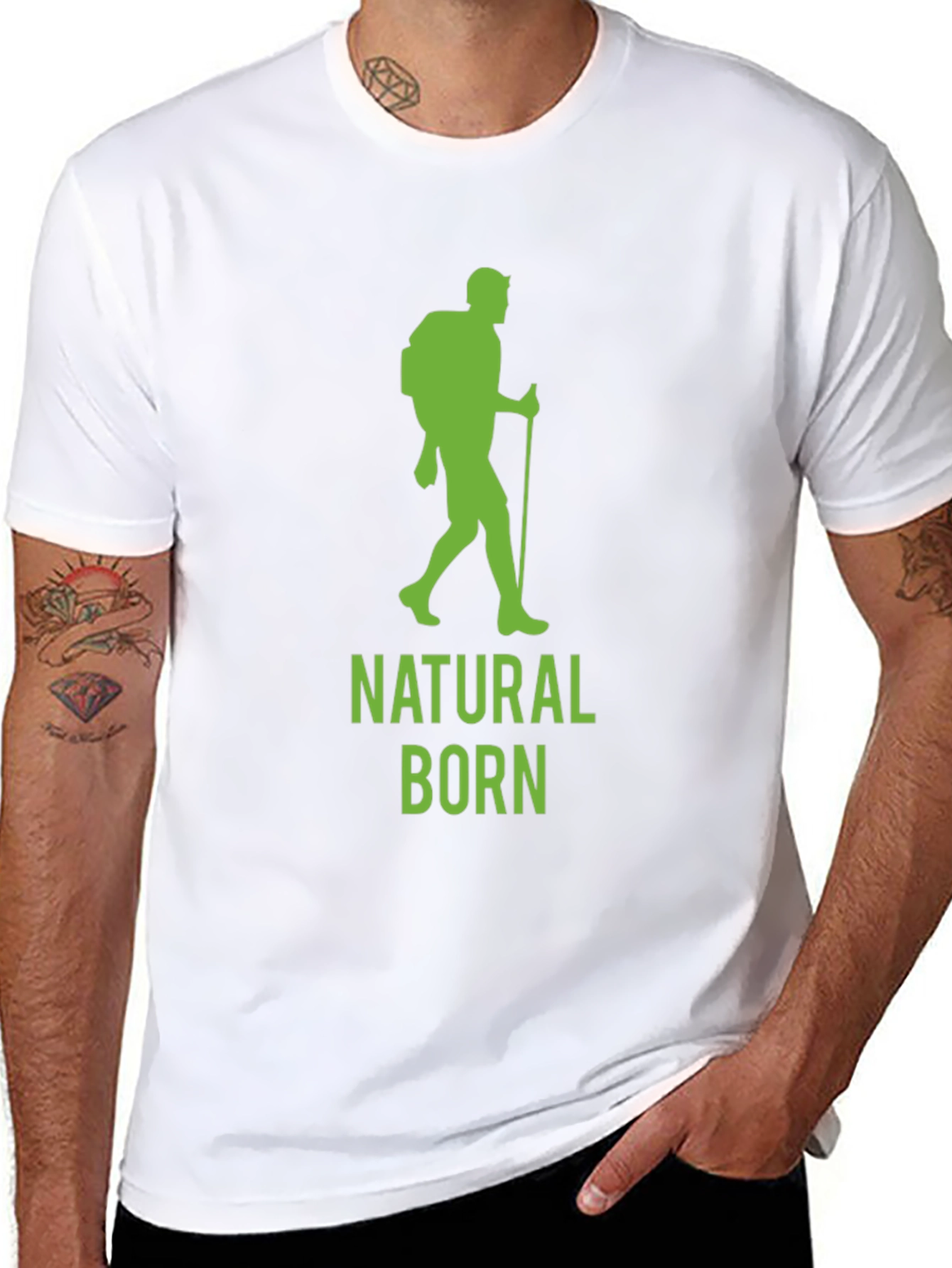 Natural Born Hiker Graphic Tee - Black