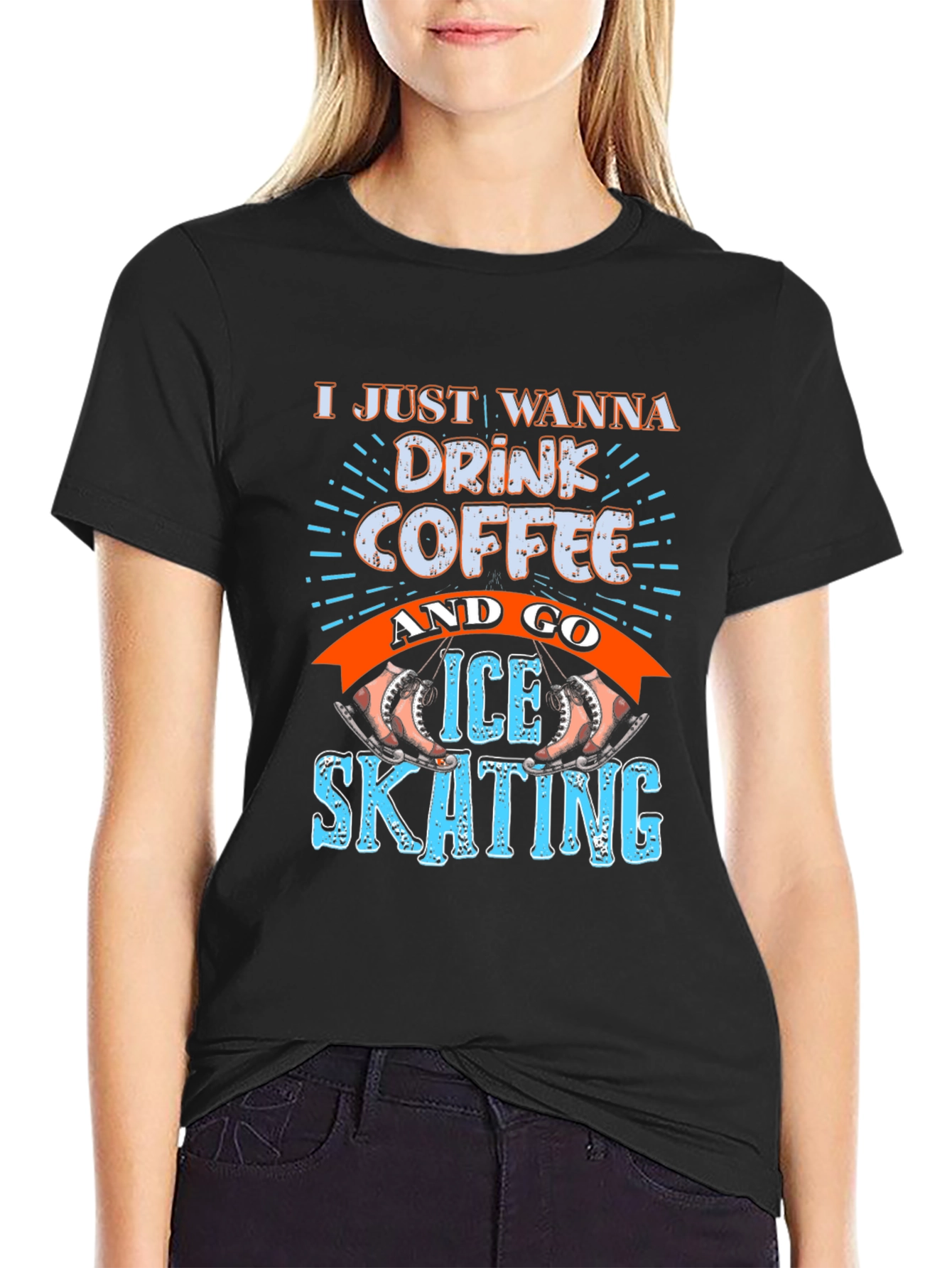Coffee & Ice Skating Graphic Tee