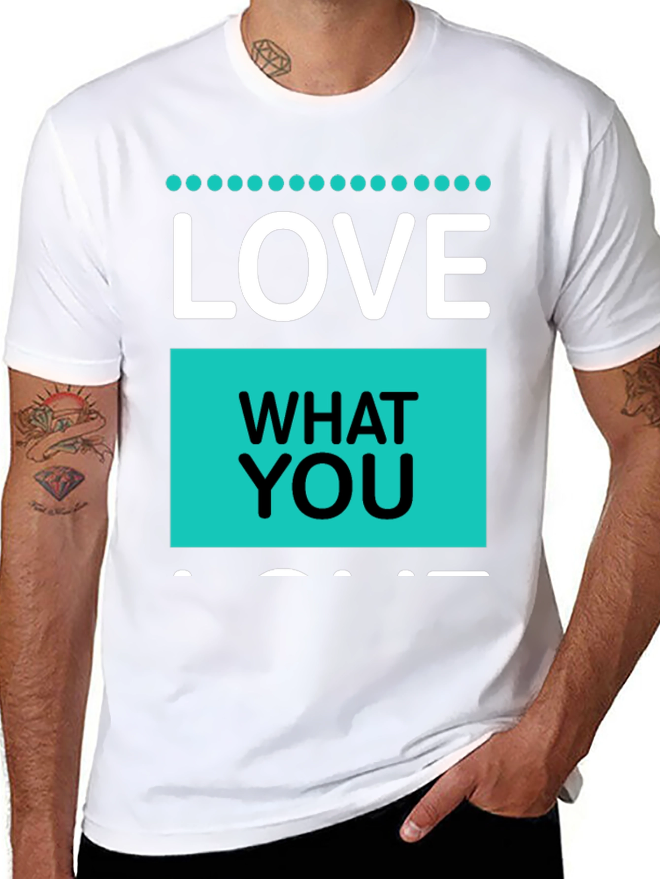 Love What You Do T-Shirt - Black Cotton Blend