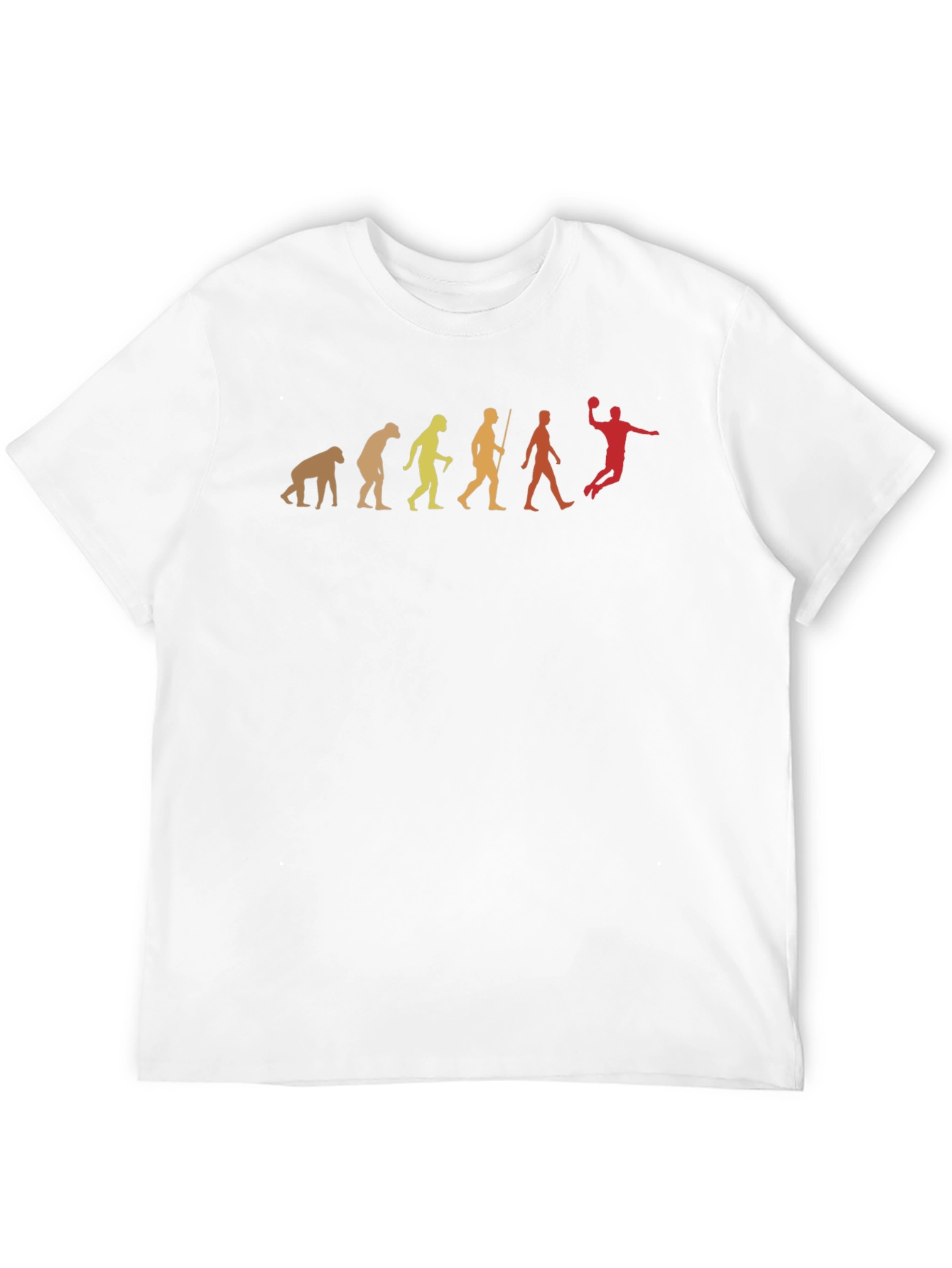 Handball Evolution Graphic T-Shirt - Funny Sport Tee