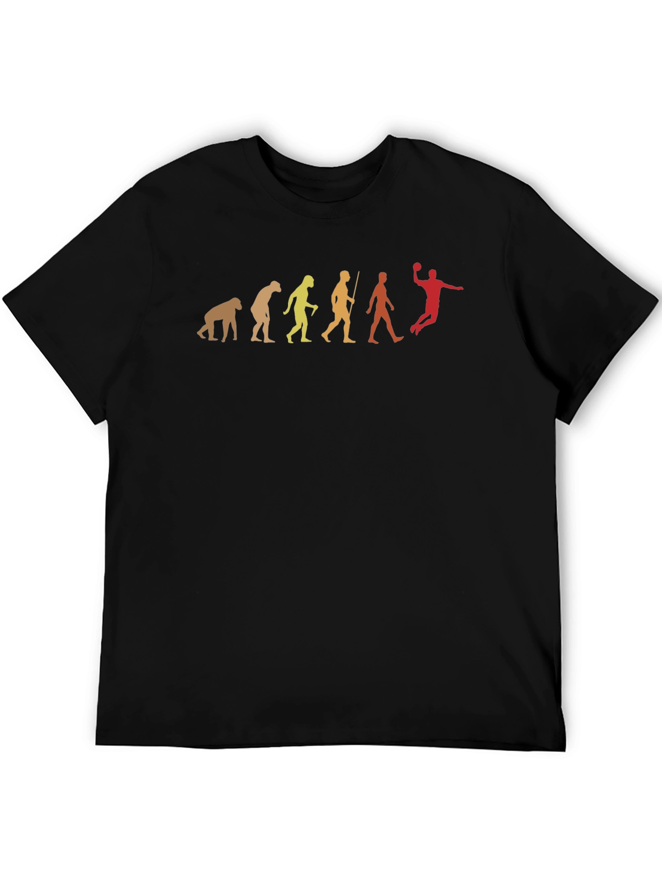 Handball Evolution Graphic T-Shirt - Funny Sport Tee